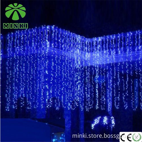 Drooping wedding party led Xmas lights Icicle Curtain lights for xmas decoration